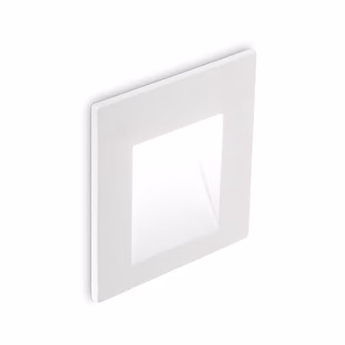 Netlighting Bit LED Square Recessed Outdoor Wall Light, White, IP65, 3000K
