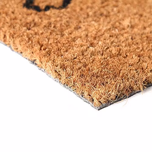 Coco&Coir Natural Coir Dog Love Entrance Door Mat, Brown, W: 45 cm, D: 75 cm, H: 1.5 cm – 3