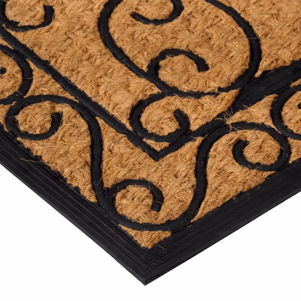 Berkfield Home Rectangular Door Mat, Brown, W: 75 cm, D: 45 cm – 3