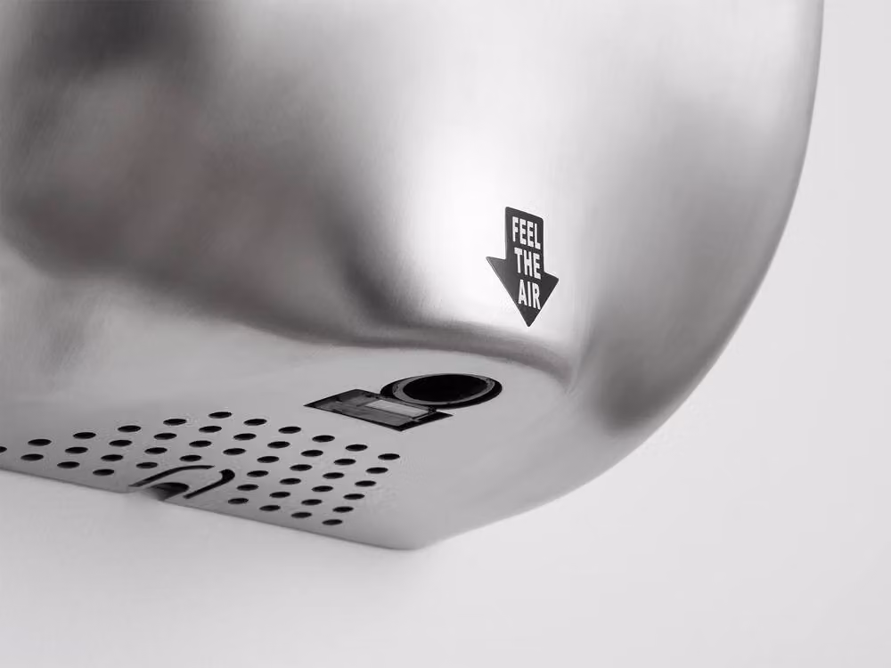 Bremmer Turbo Hand Dryer in Silver Brushed Stainless Steel – 2