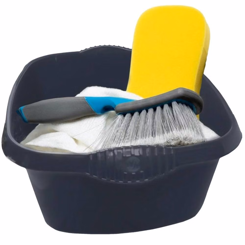 FLAVORA Black Large Rectangular Heavy Duty Washing Bowl – 4