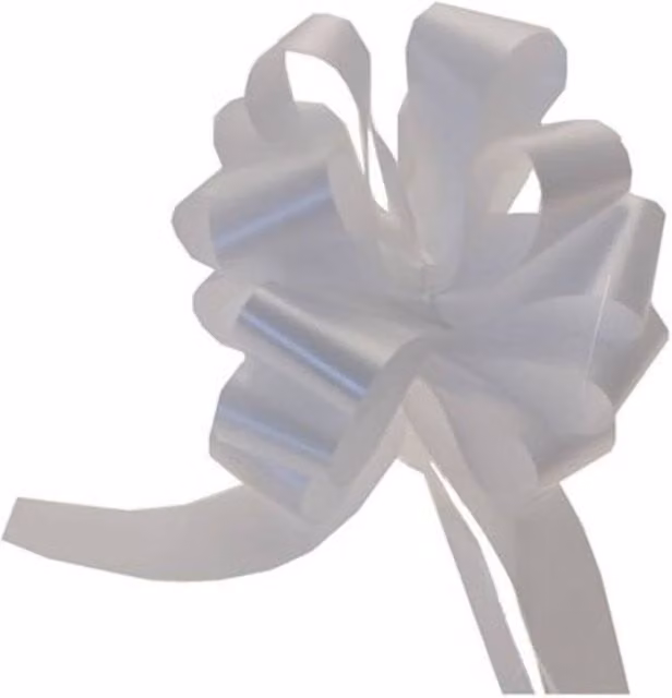 KDMD White Single Pull Bow 31mm, 12 Pack