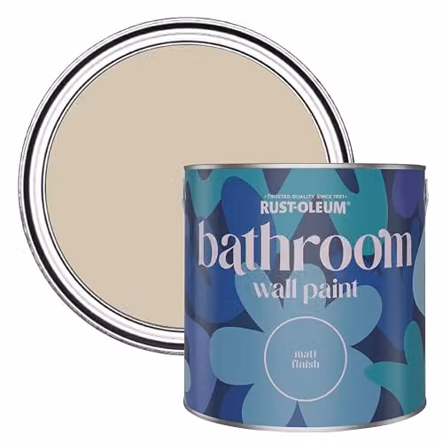 Rust-Oleum Neutral Water-Resistant Bathroom Wall and Ceiling Paint, Butterscotch, 2.5 l – 1