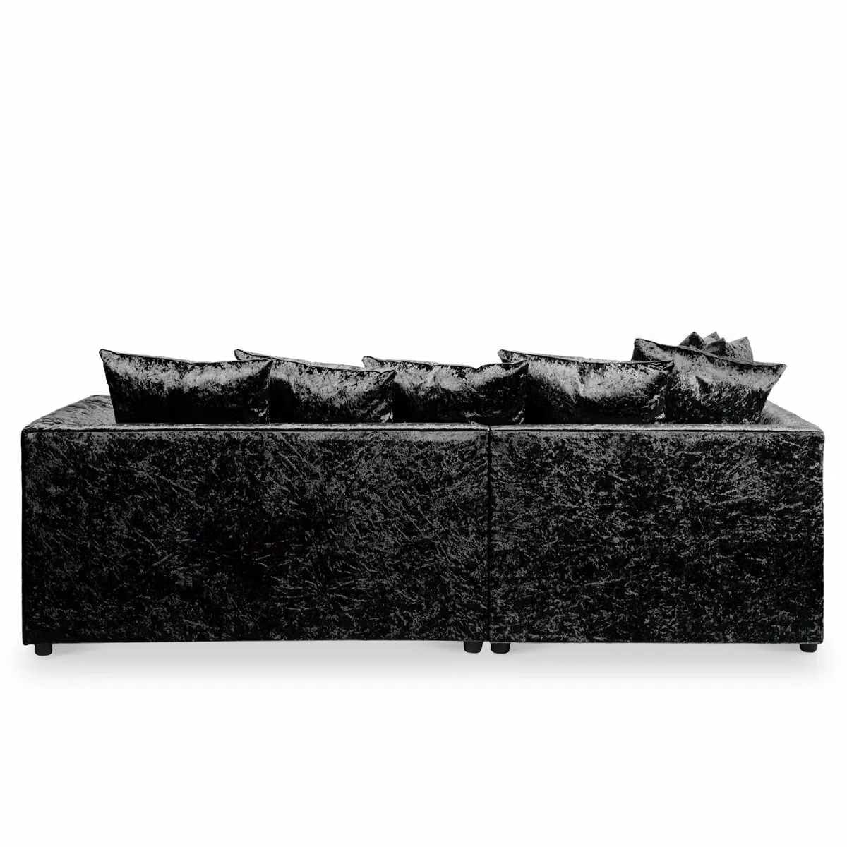 Snugg Furniture UK Limited Aurora Right Hand Corner Sofa in Black Crushed Velvet – 2