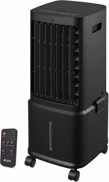 Air Pro 8L Portable 3-in-1 Air Cooler with Remote Control, Timer and Ice Packs, Black – 8