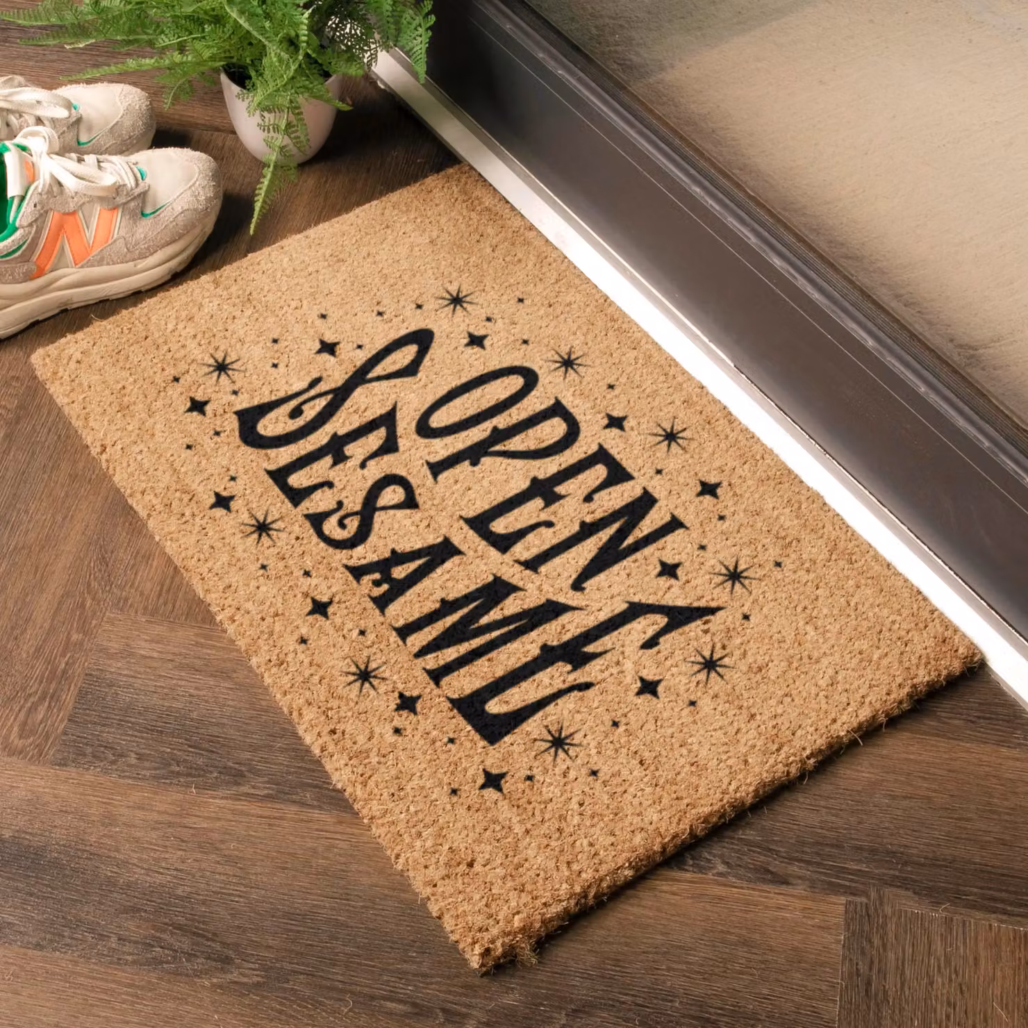 Artsy Mats Open Sesame Design Doormat, Black, W/D/H: 60 x 40 x 1 cm – 2