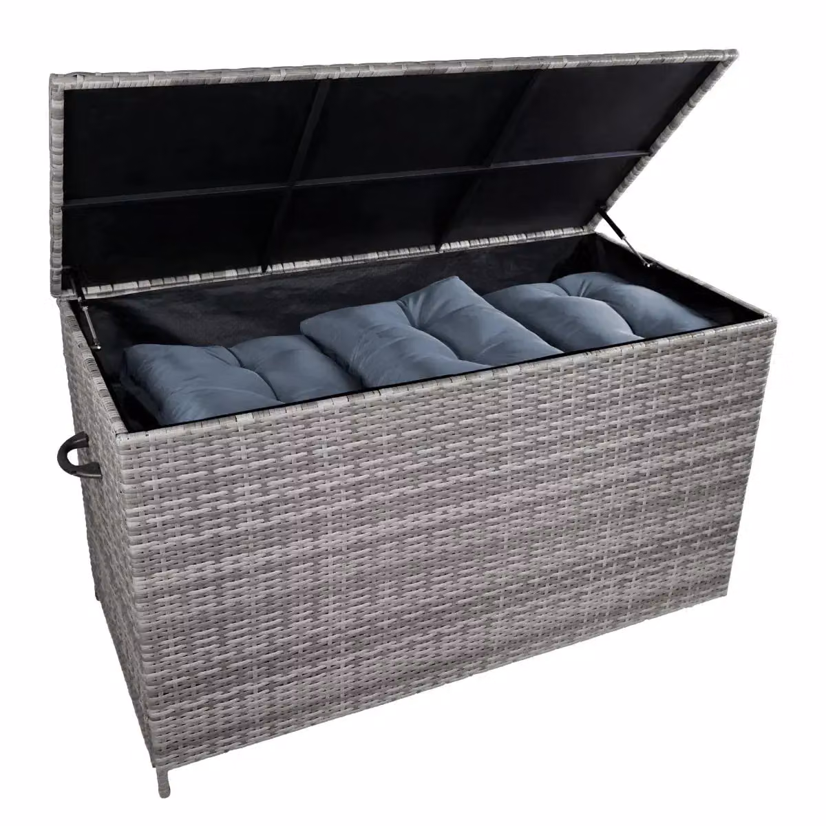 Monstershop Rattan Corner Set and Storage Box in Grey – 5