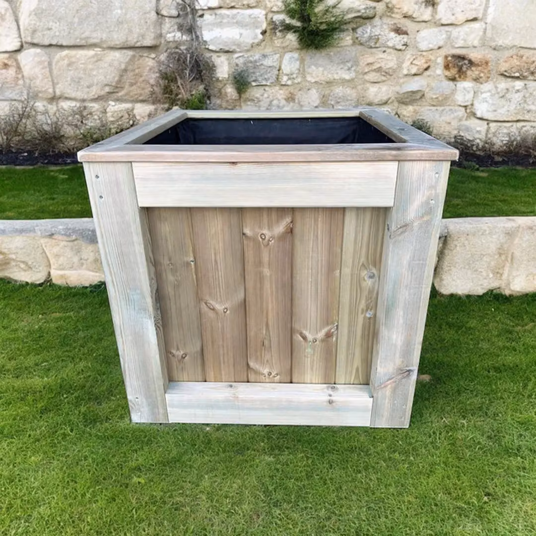 Buttercup Farm Brown Wooden Raised Bed Planter, W: 40 cm, D: 120 cm, H: 60 cm – 5