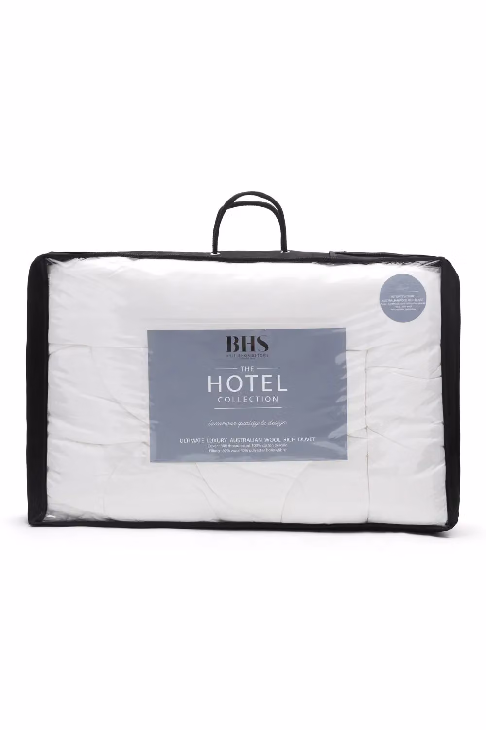 BHS 5 Star Hotel Collection Australian Wool Duvet, 10.5 Tog, White, King Size – 2