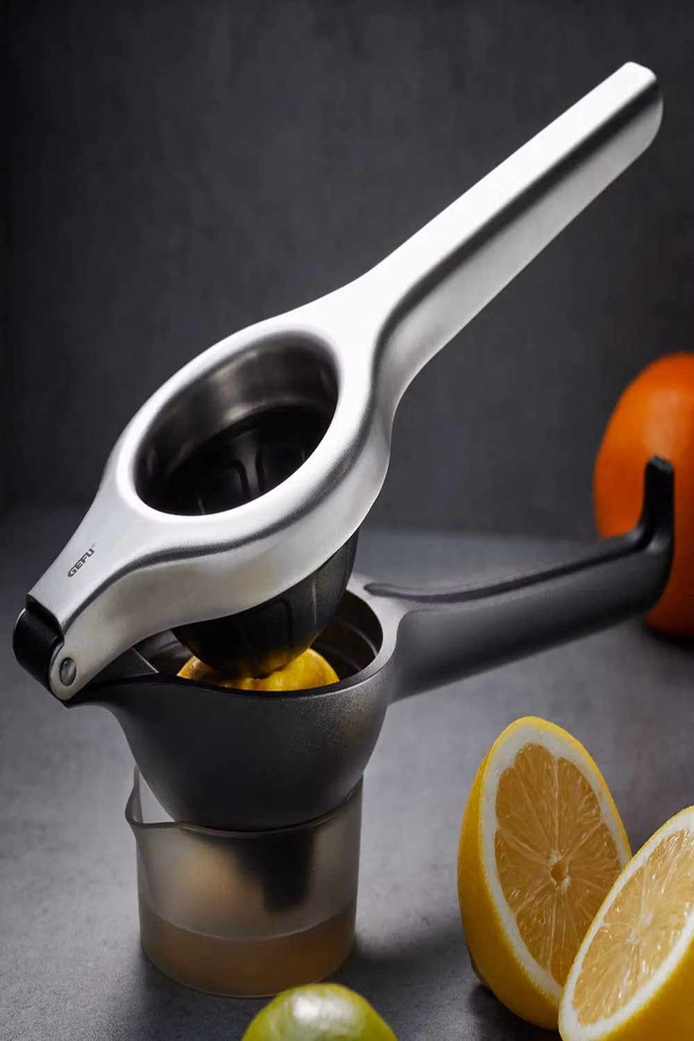Gefu Lemon Pro Stainless Steel Citrus Press in Silver – 5