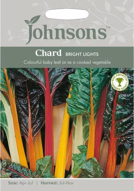 Johnsons Bright Lights Multicolour Chard Vegetable Seeds