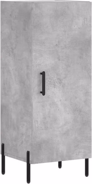 Berkfield Home Modern Sideboard in Concrete Grey, W/D/H: 34.5 x 34.5 x 90 cm – 1
