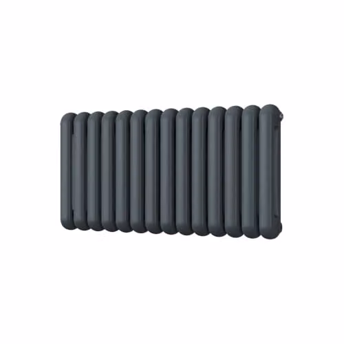 UK Radiators Sherwood Anthracite Round Top Column Radiator, W: 99.3 cm, H: 50 cm – 2