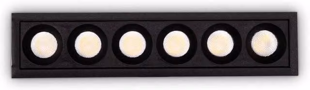 Netlighting O Zone Black IP66 6x LED Recessed Ground Outdoor Downlight – 1