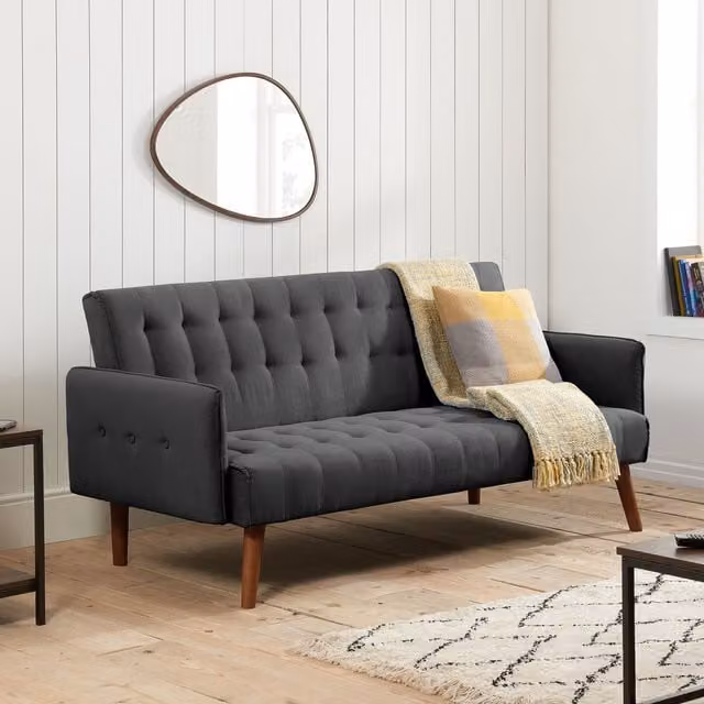 Birlea Hudson Grey Fabric Click Clack Sofa Bed