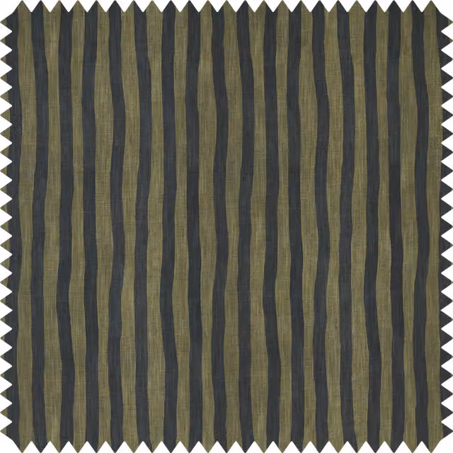 House of Hackney Artist's Stripe Organic Cotton Linen Fabric in Multicolour