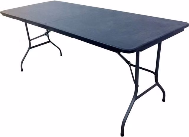 Nordara Heavy Duty 6FT Folding Trestle Table in Black – 1