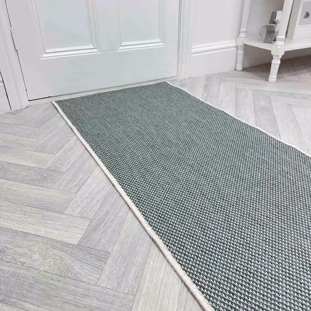 runrug Coastal Reversible Carpet Runner Rug in Green, W/D/H: 70 x 210 cm