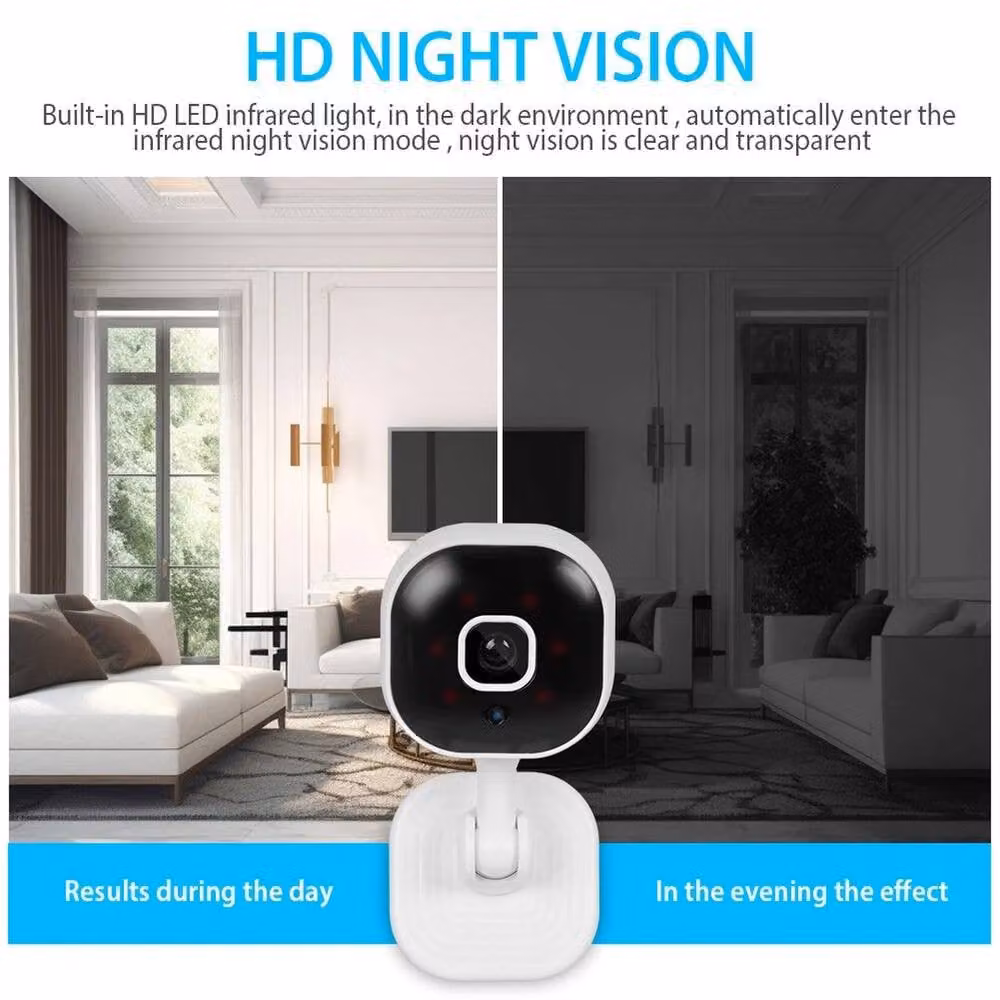 EONLION Smart Indoor Wifi Security Camera for Pets, White – 3