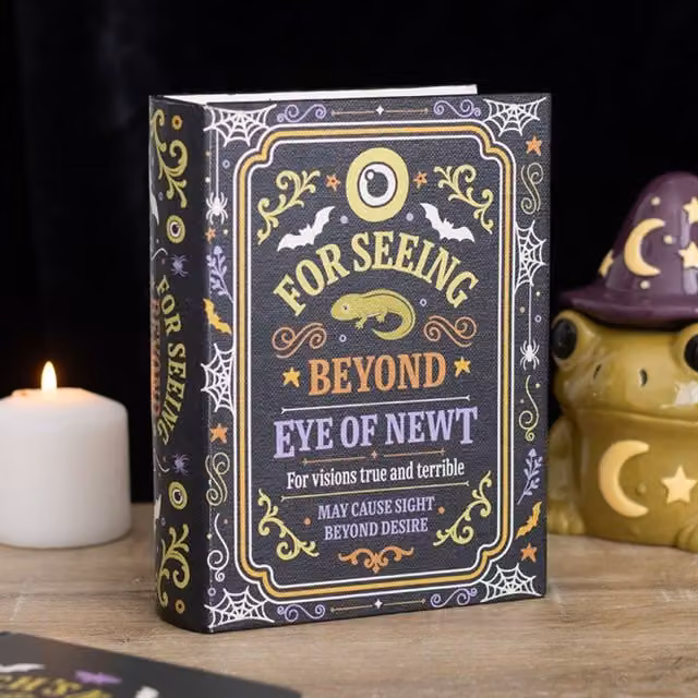 KDMK Eye of Newt Spell Book Storage Box in Black