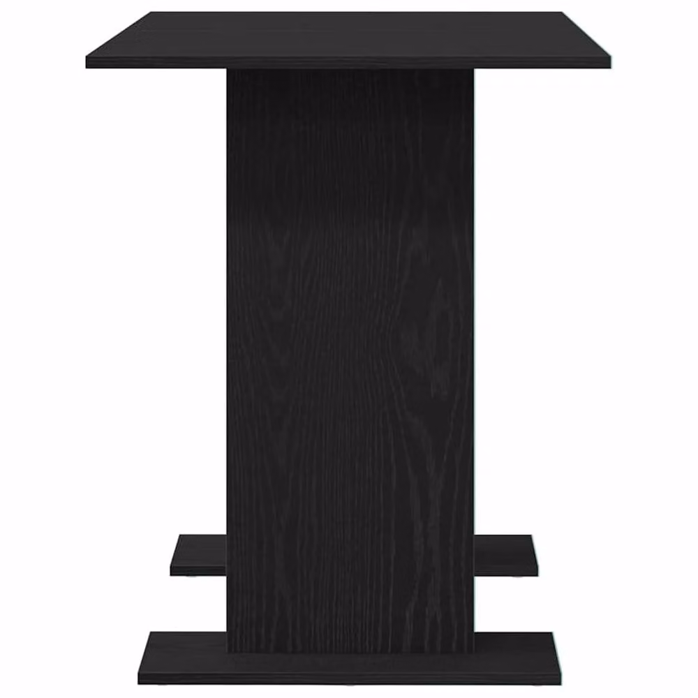 Berkfield Home Black Oak Modern Rectangular Dining Table, W/D/H: 110 x 60 x 75 cm – 4