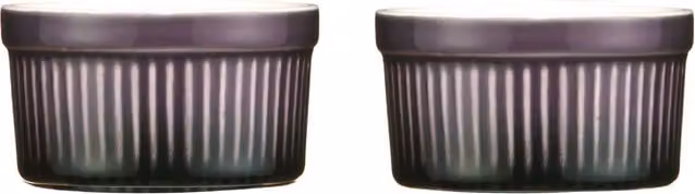 Orsina Stoneware Round Ramekins in Purple and Multicolour – 1