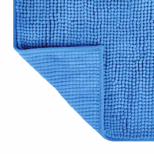 Allure Bath Fashions Bobble Chenille Microfibre Non Slip Bath Mat, Blue, W: 80 cm, D: 50 cm – 3