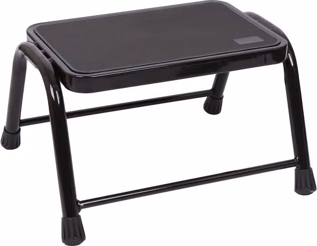 Harbour Housewares Black Steel Metal Step Stool – 1