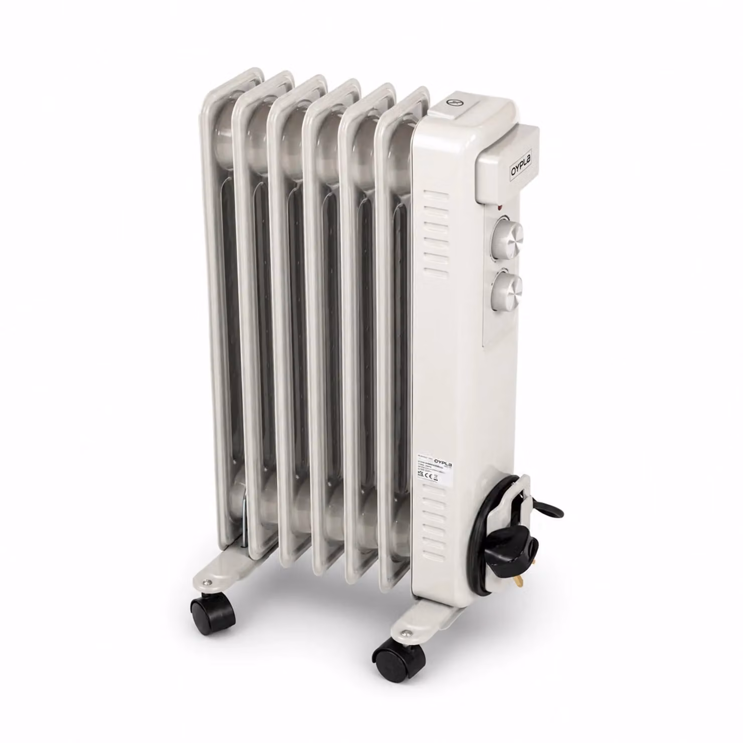 Oypla 7 Fin Portable Oil Filled Electric Radiator Heater in White – 2