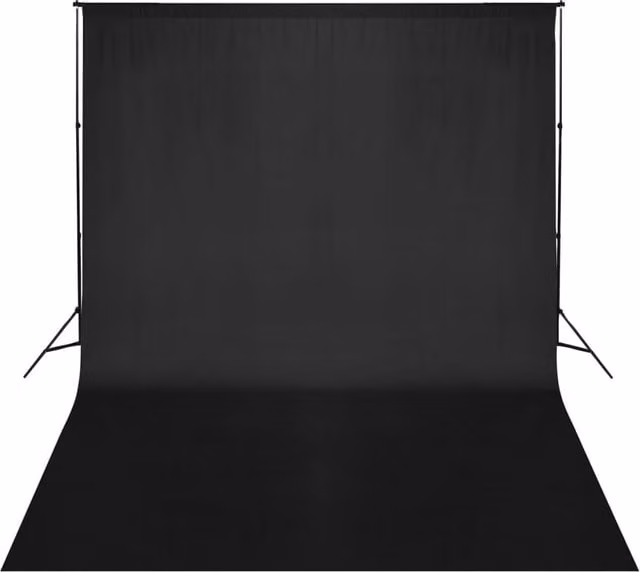 Berkfield Home Backdrop Support System, Black, W: 500 cm, H: 300 cm