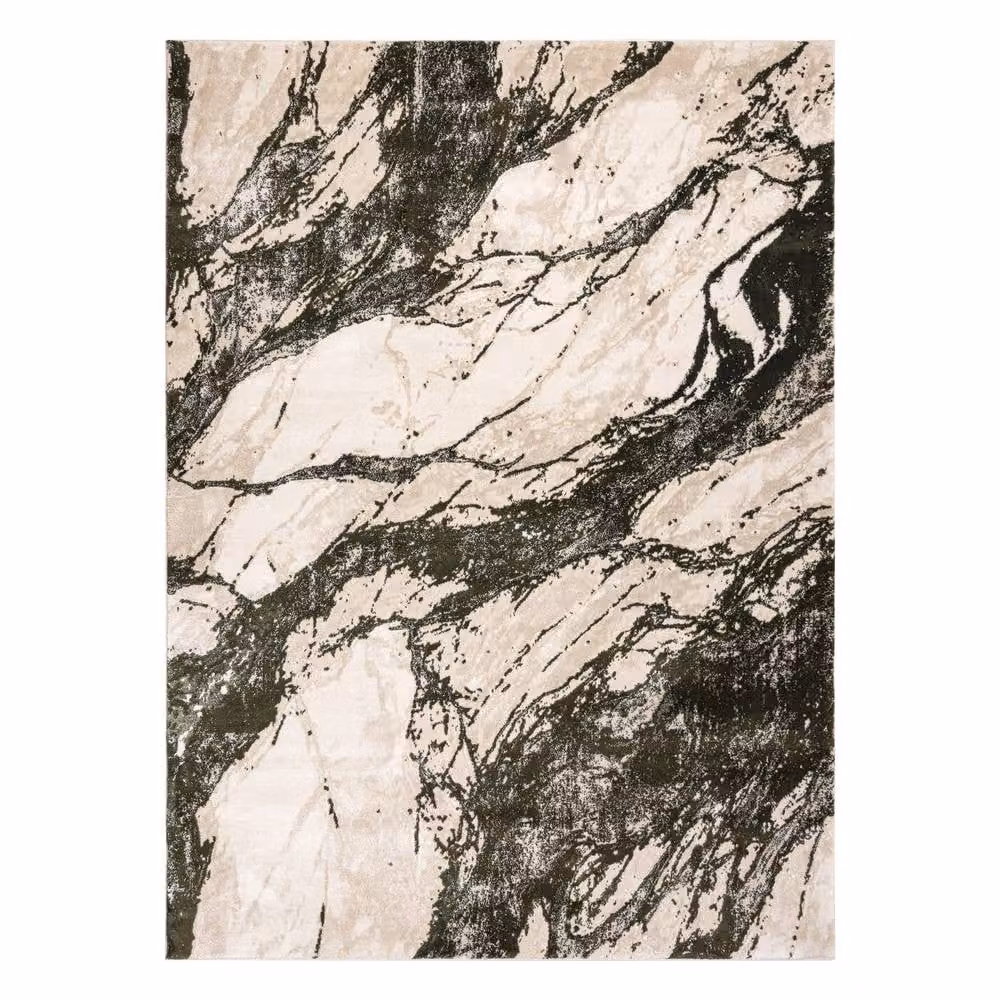RugsX Allure Geometric Modern Rug in Beige, W: 140 cm x D: 190 cm – 2