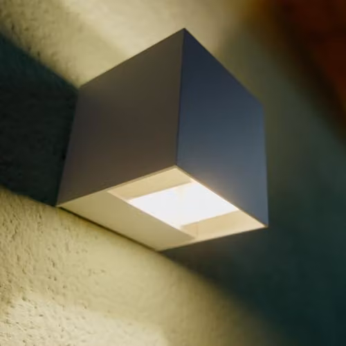 Netlighting Forlight Rex Outdoor LED Wall Fixture, White, 5.2W, 4000K, 267lm, IP54 – 3