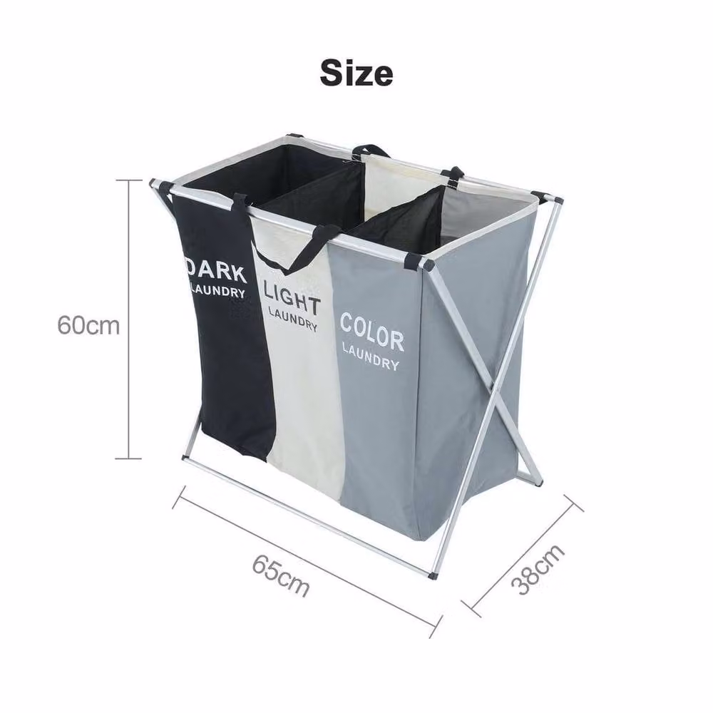 Kelvenix Collapsible Laundry Basket and Clothes Hamper Bag in Black – 2