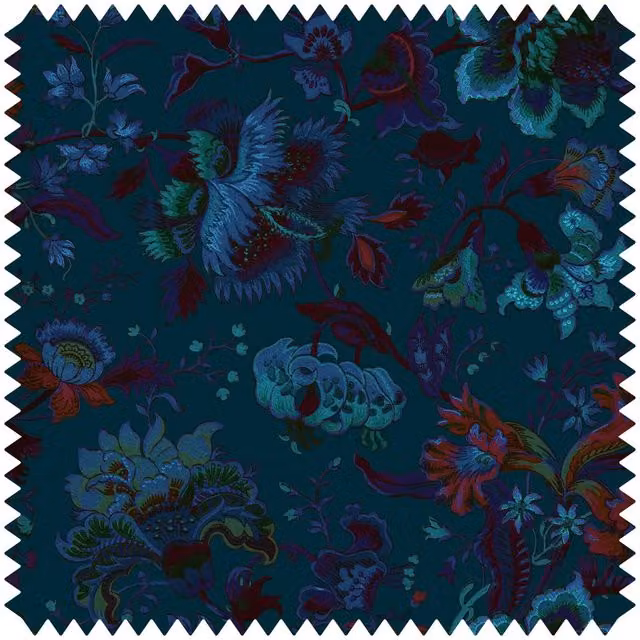 House of Hackney Majorelle Velvet Sample in Petrol