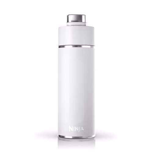 Ninja Thirsti Vacuum Insulated Stainless Steel Water Bottle and Flask with Leak-Proof Screw Lid, White, 700 ml – 1
