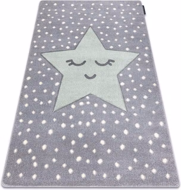 RugsX Petit Grey Modern Rectangular Rug, W: 160 cm, L: 220 cm