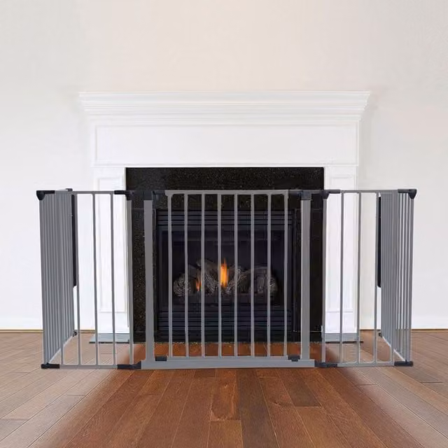 Safetots Multi Panel Fire Surround in Grey, W/D/H: 105 x 49 x 70 cm