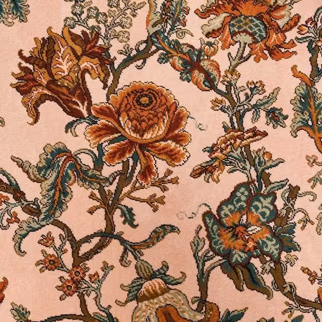 House of Hackney Artemis Carpet in Pink and Black, W: 366 cm, D: 122 cm