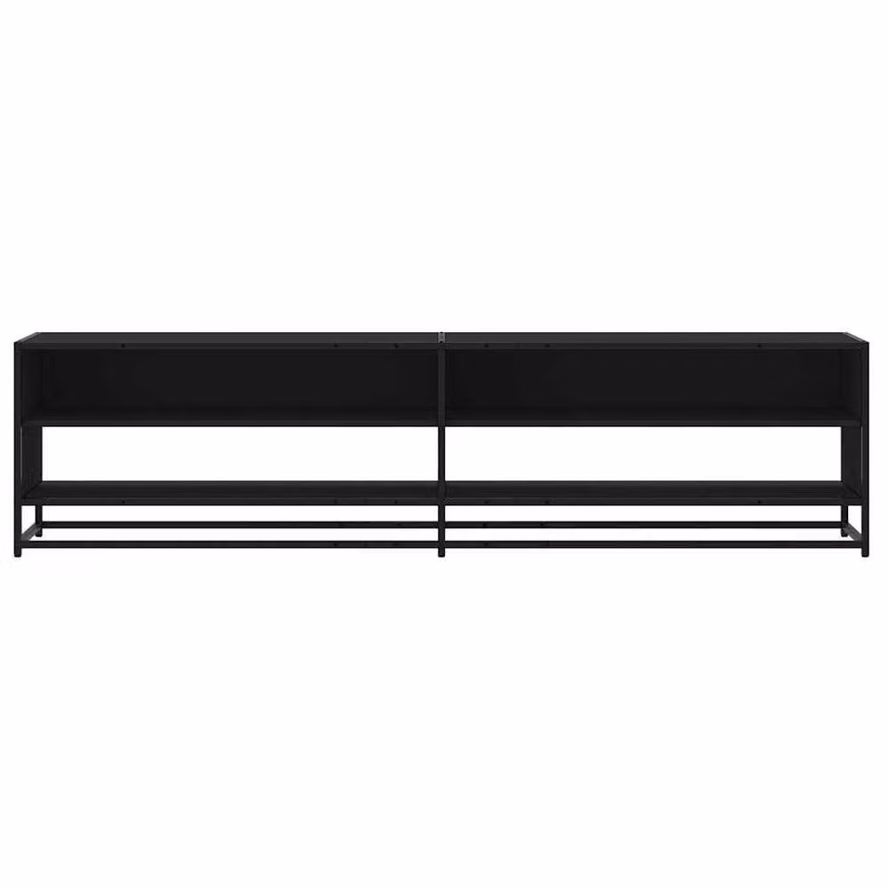 Berkfield Home Industrial TV Cabinet in Black, W/D/H: 180.5 x 40 x 46 cm – 3