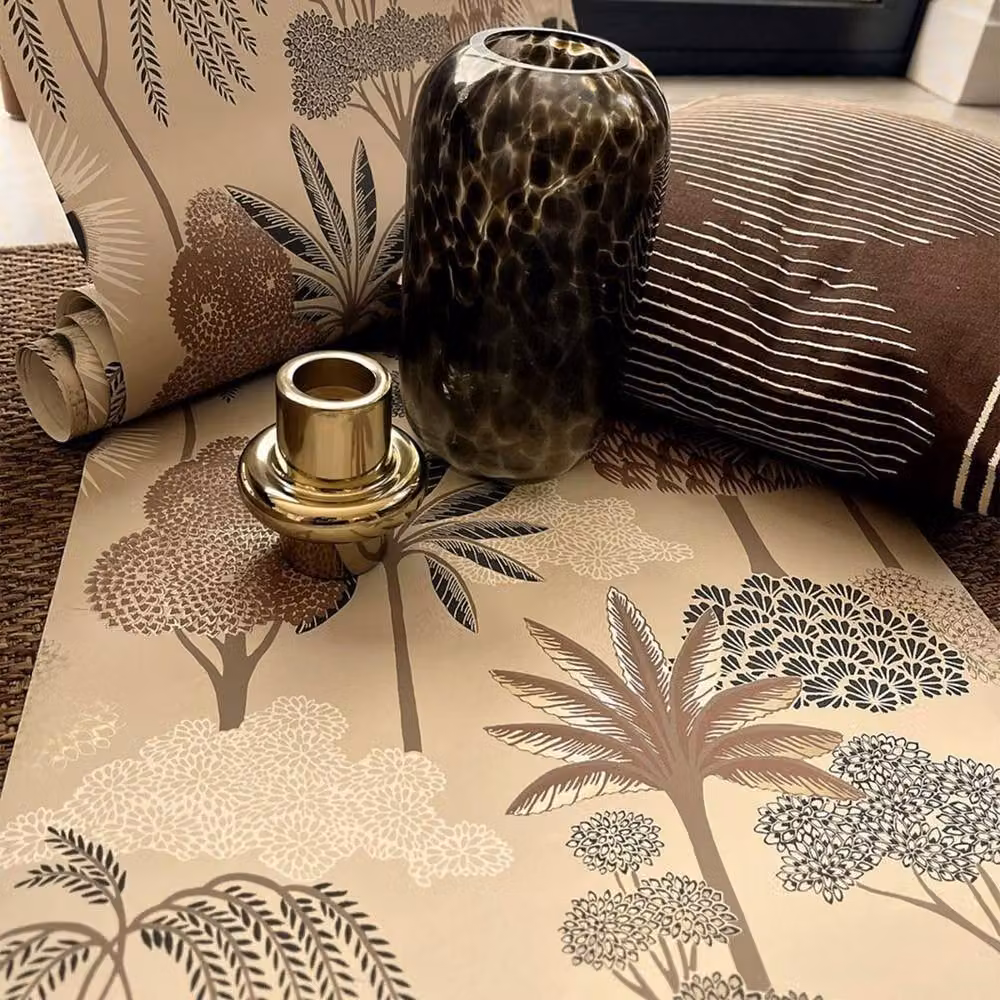 Belgravia Akiko Floral Botanical Wallpaper in Beige – 2