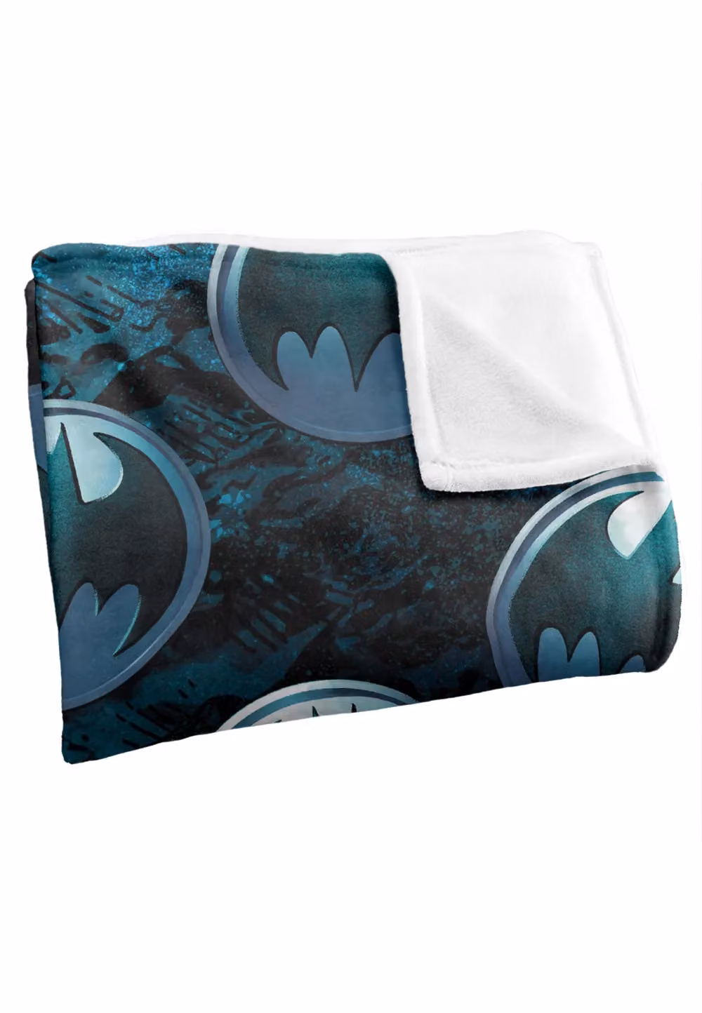 Batman Bat Logo Pattern Super Soft Silky Touch Throw Blanket in White, W/D: 152 x 127 cm – 3