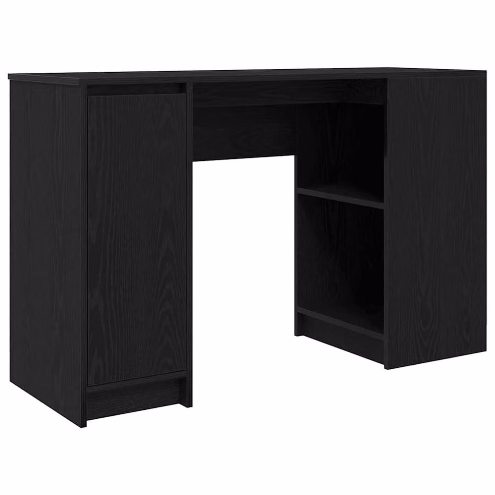 Berkfield Home Modern Black Oak Writing Desk, W/D/H: 120 x 42 x 76 cm – 2