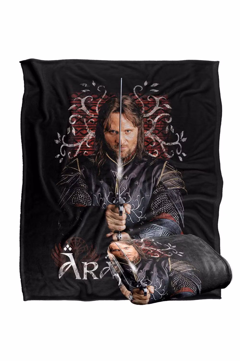 LOGOVISION Lord of the Rings Return of the King Aragorn Silky Touch Super Soft Fleece Throw Blanket, Multicolour, W: 127 cm x H: 152.4 cm – 7