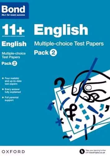 Bond 11+ English Multiple-choice Test Papers Pack of 2 by Oxford University Press