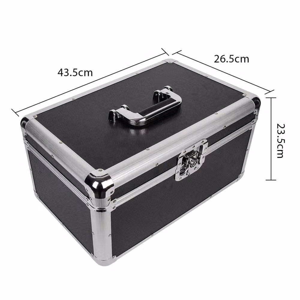 SPETLEK Black 7 Inch Singles Vinyl Record Storage Carry Case – 2