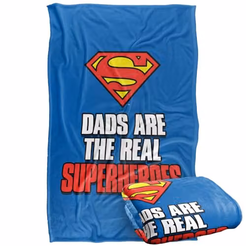 Warner Bros. Superman Super Soft Silky Touch Fleece Throw Blanket, Multicolour, W/D/H: 91 x 147 cm – 1