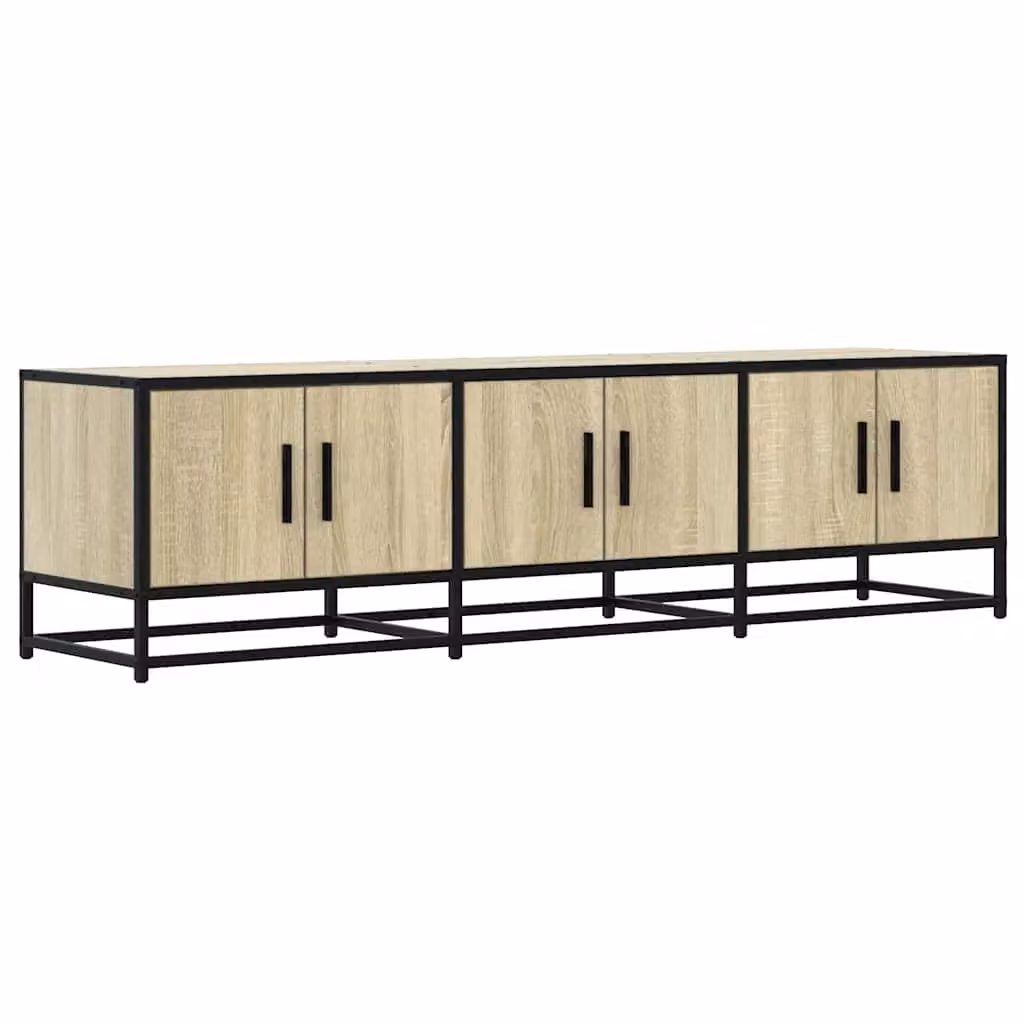 Berkfield Home Industrial TV Cabinet in Sonoma Oak Brown, W/D/H: 150 x 41 x 35 cm – 2