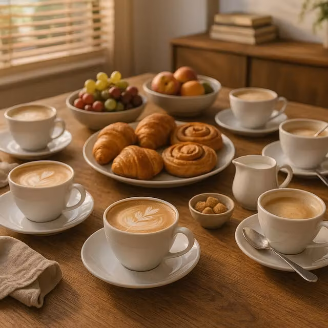 Argon Tableware White Porcelain Cappuccino Cup and Saucer Set