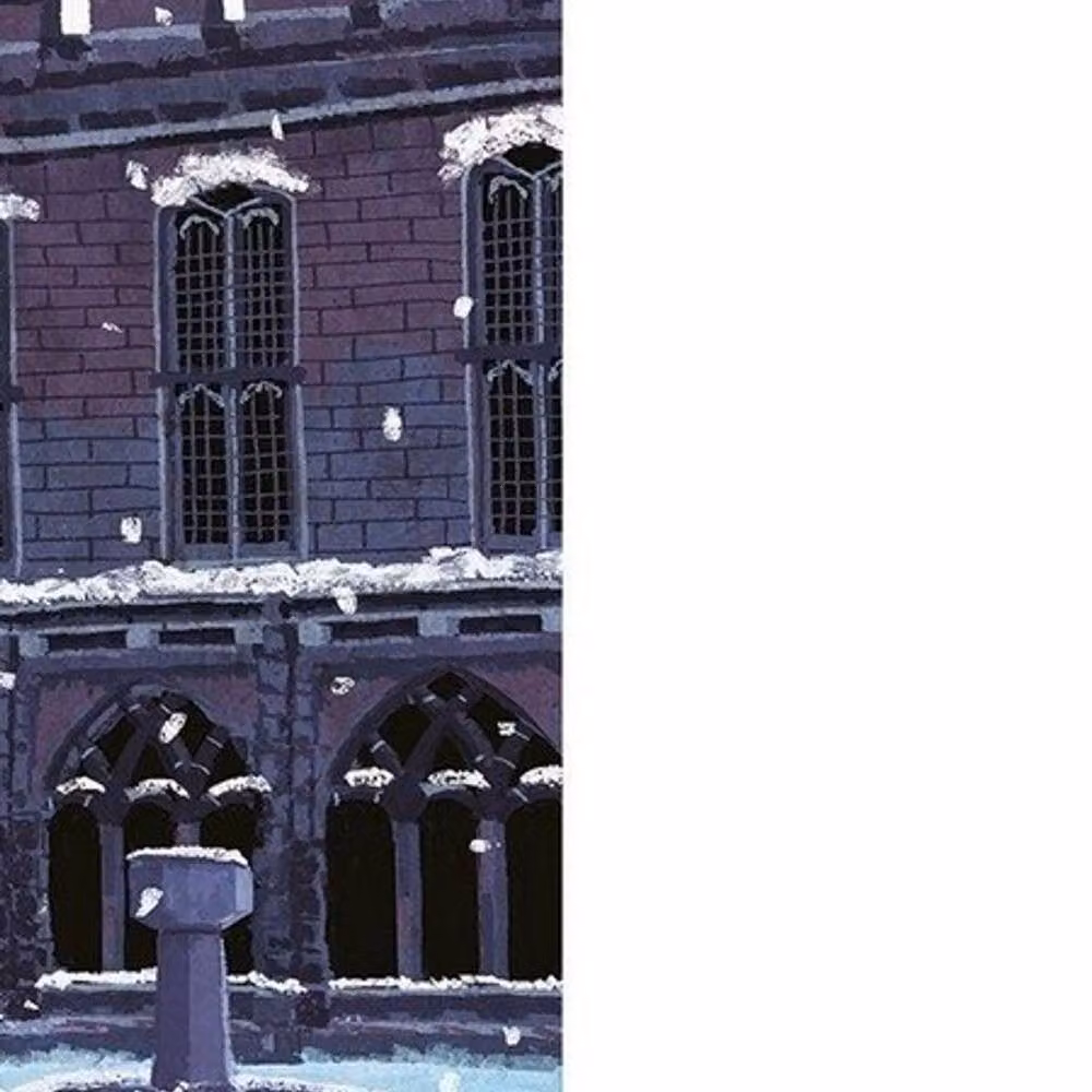 Harry Potter The Snowy Courtyard Multicolour Paper Poster – 2