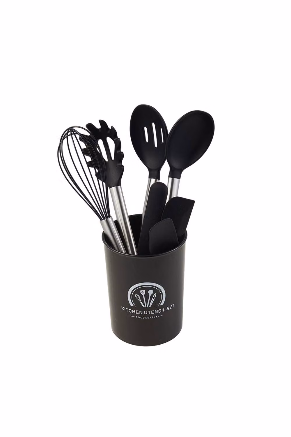 Living and Home 38-Piece Black Silicone Non-Scratch Kitchen Cooking Utensil Set – 2